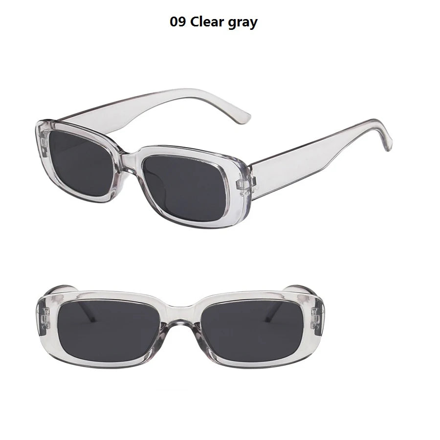 28 PCS Rectangle Sunglasses | UV400 Unisex Set