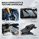 1478pcs Technology Racing Motorcycle Building Blocks Set Fast Speed Bike Small Particle Model DIY Toy for Adult Collectible Gift