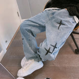Men’s Wide-Leg Streetwear Cargo Jeans
