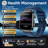2026 New Accurate Measurement Health Smart Watch ECG+PPG Uric Acid Blood Pressure Blood Lipids BT Call Smartwatchs For Men Women