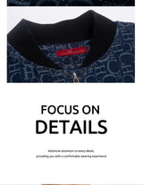 Spring Denim Casual Zipper Jacket – Simple Letter Print Coat