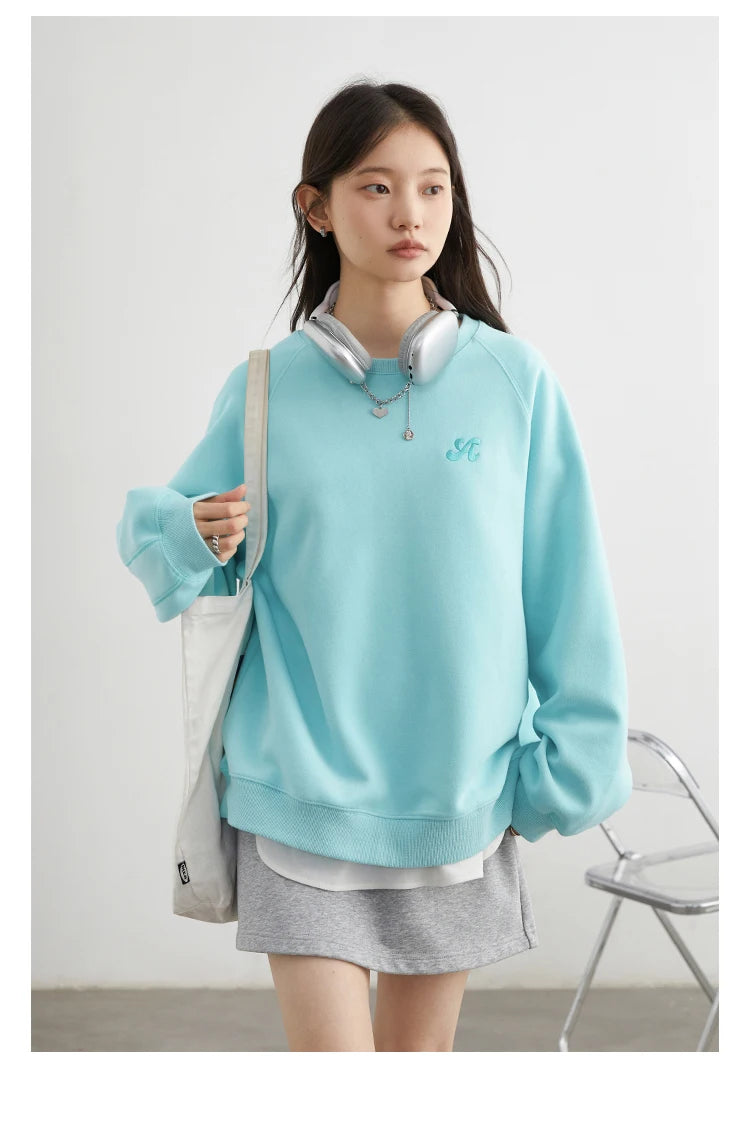 Women's Embroidered Raglan Sweatshirt