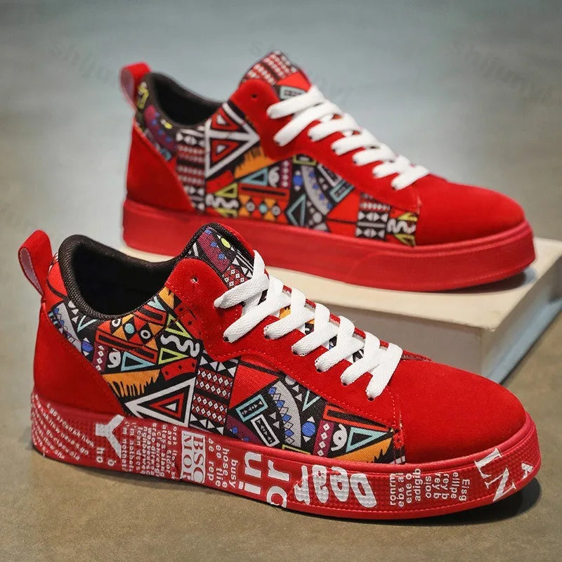 Men’s Graffiti Platform Sneakers