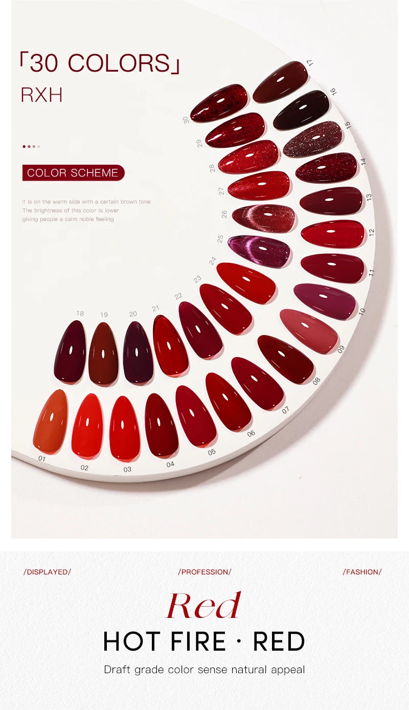 30-Piece Gel Nail Polish Set | Valentine's Romance Collection