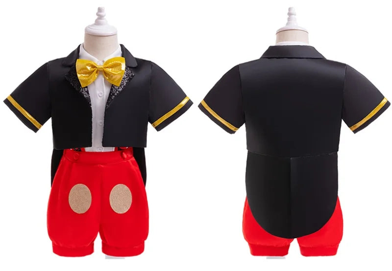 Mickey-Inspired Baby Cosplay 3-Piece Set