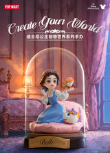 POP MART Disney PRINCESS Create Your World Series Blind Box Surprise Mystery Box Anime Action Figurines Home Decor Desktop Model