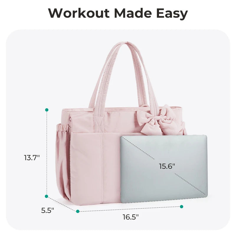 Women's Large Capacity Multi-Pocket Tote Shoulder Bag
