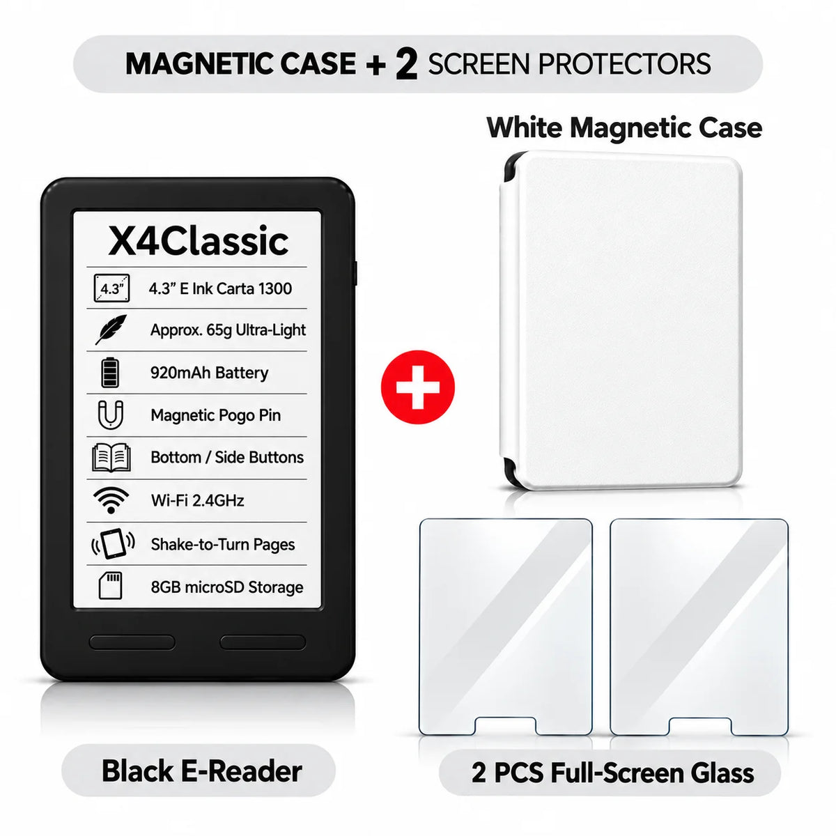 XTEINK Pocket E Ink E-Reader for Travel & Daily Reading