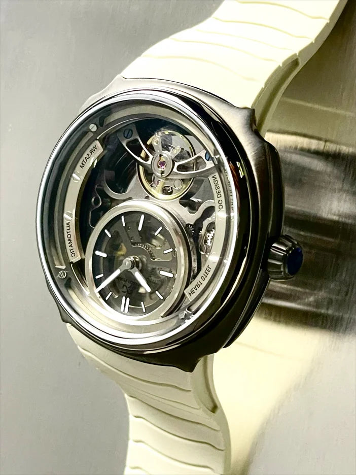 Men Automatic Mechanical Watch Fashion Sport Wristwatch Silicone Band
