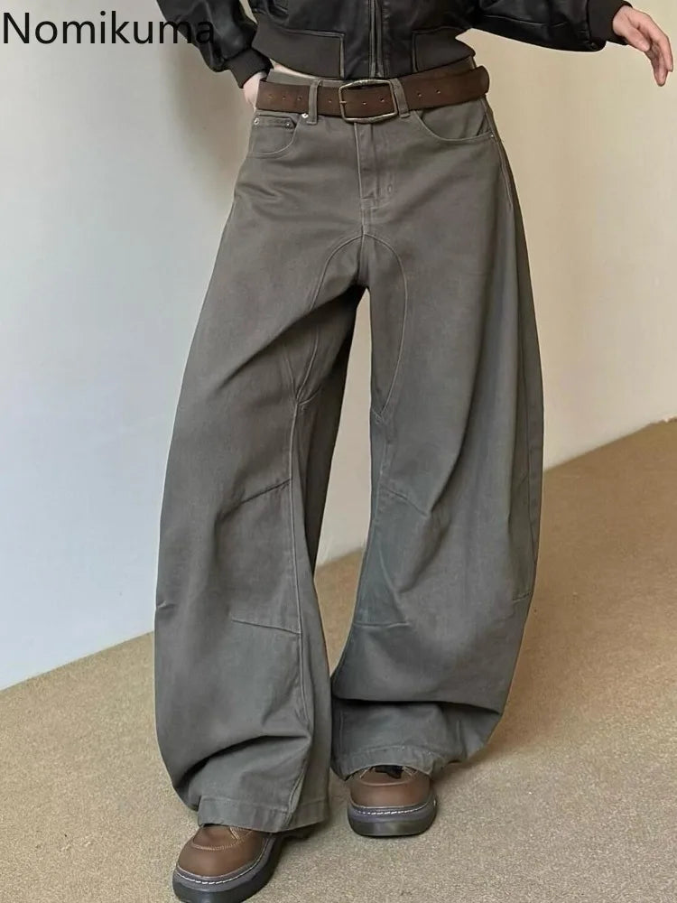 Women's Vintage High-Waist Wide-Leg Jeans