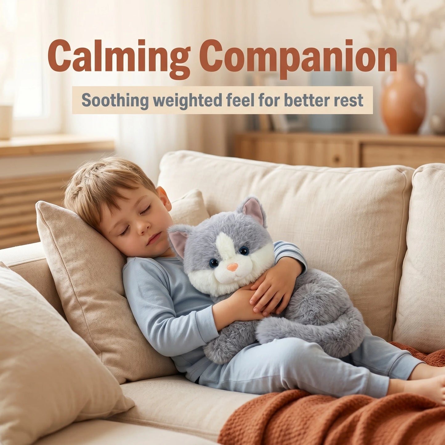 Weighted Plush Animal Cuddle Doll – Long Arm Series