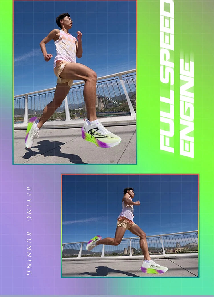 IRUNSVAN Men‘s Professional Full Carbon Plate Marathon Running Shoes Light Cushioning PB Mid Long Training Sneakers Women 25126