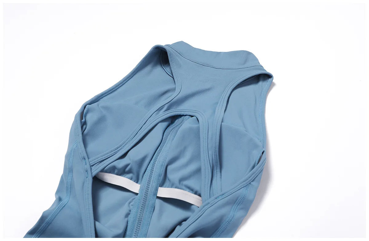 V-Back Athletic Yoga Jumpsuit