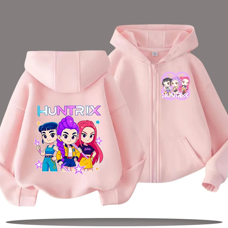 Demon Hunters Kids' Hooded Zip Jacket