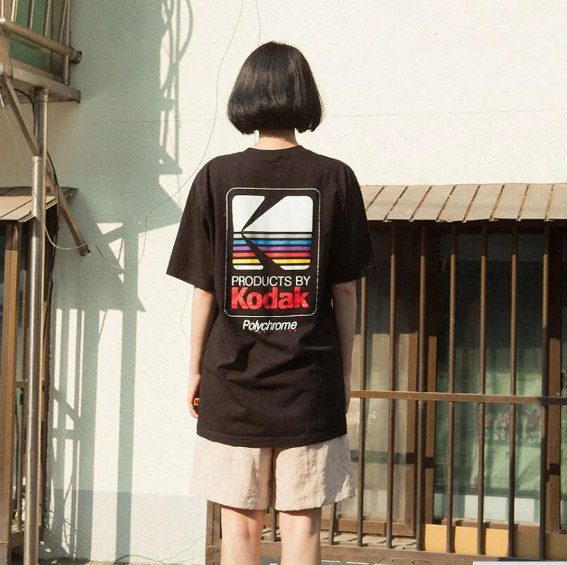 Kodak Polychrome Rainbow Graphic Tee — Unisex Vintage Retro Cotton T-Shirt