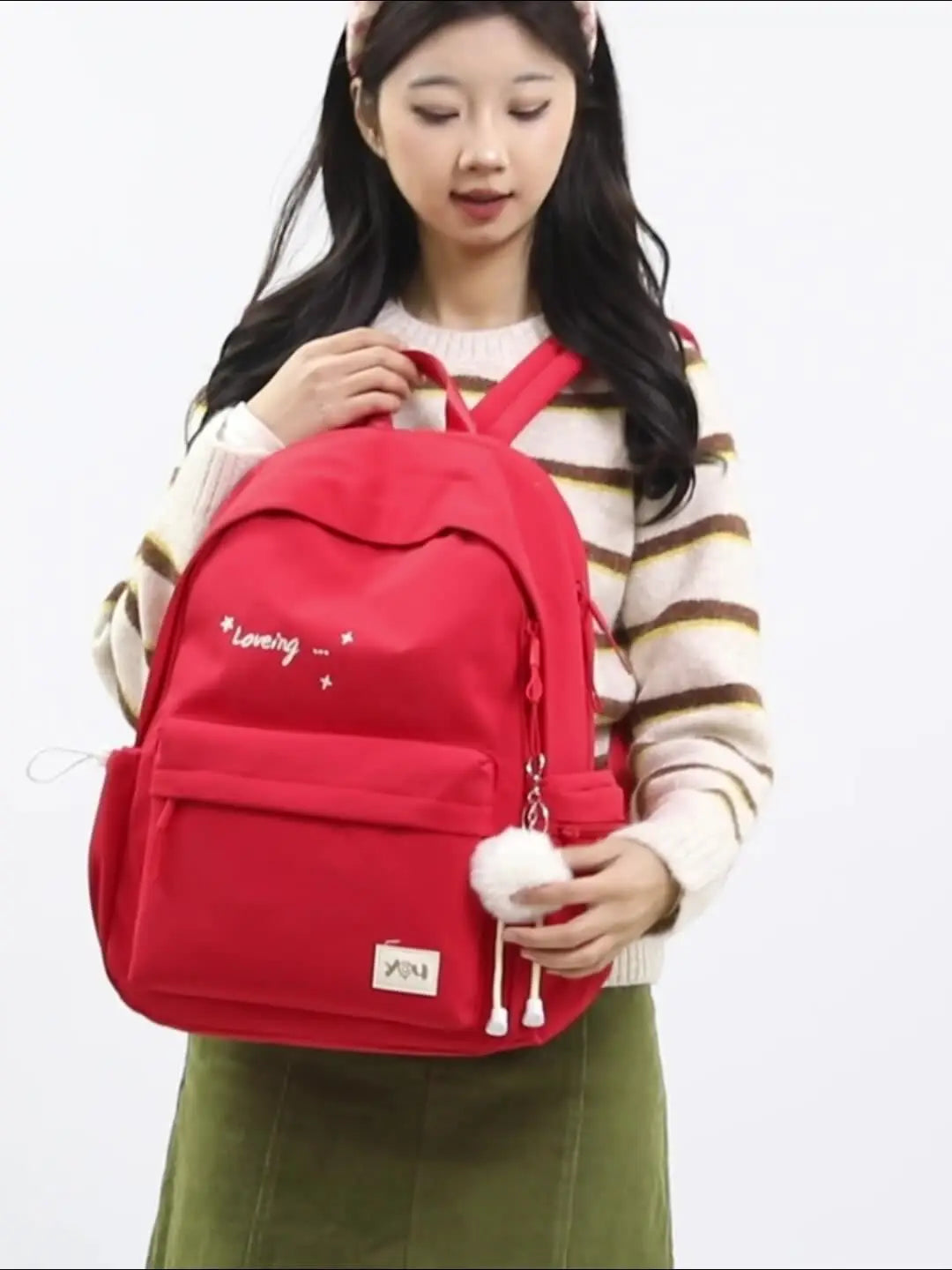 2026 Female Fashion Men High Capacity Waterproof College Backpack Trendy Women Laptop School Bags Cute Girl Travel Book Bag