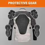 LYSCHY Motorcycle Jacket Pants Suit Cold-proof Waterproof Winter Men Motorbike Riding Moto Jacket Protective Gear Armor Clothing