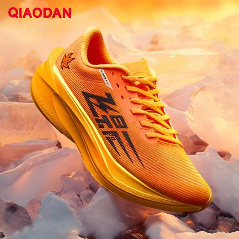 QIAODAN Feiying PB4.0 Full Palm Carbon Plate Running Shoes Men's 2026 Shock Breathable Marathon Sports Sneakers BM23240299