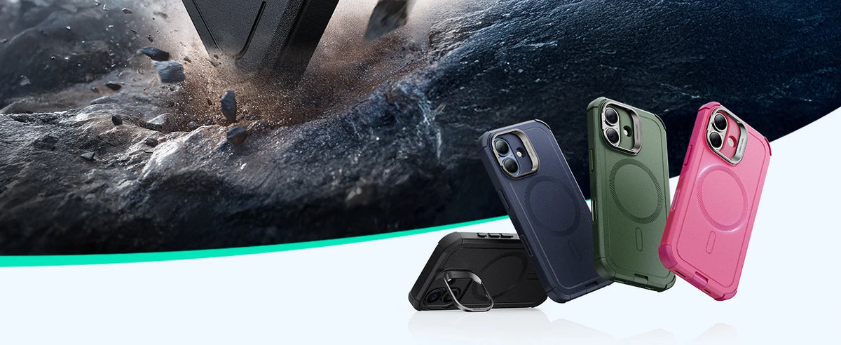 ESR Magnetic iPhone Case with Camera Stand