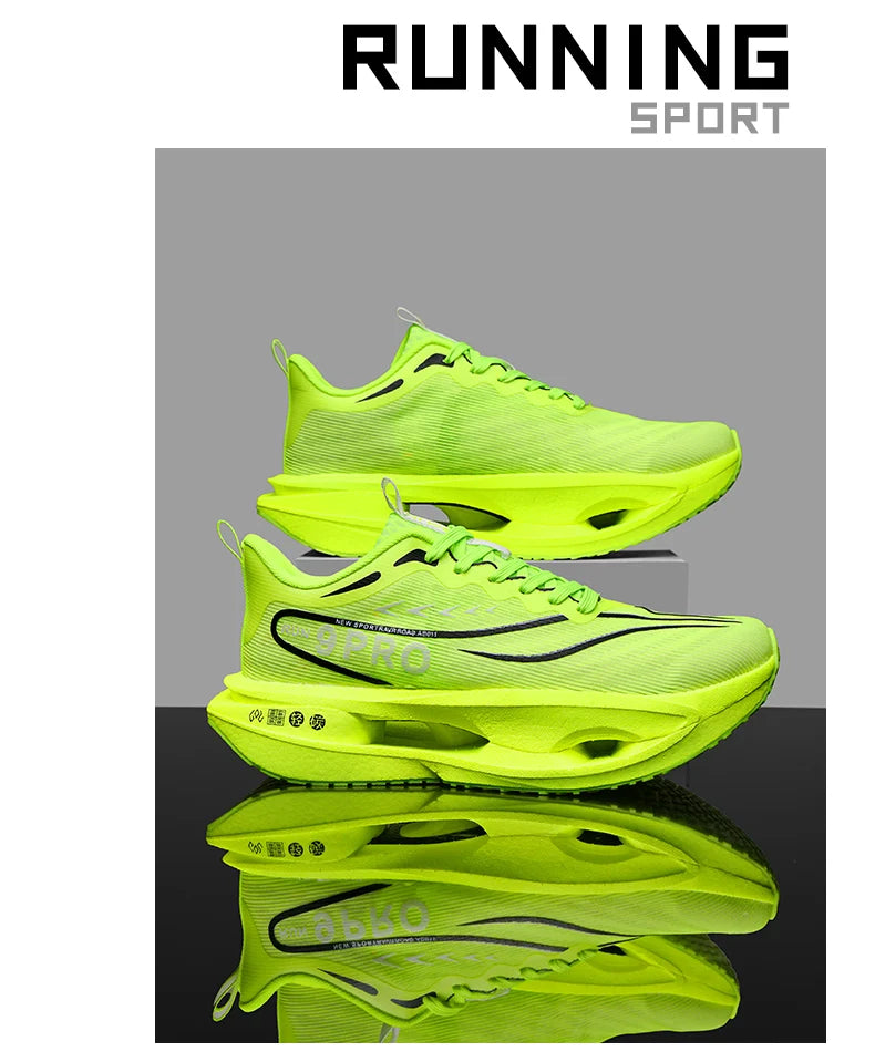 Carbon Board Marathon Running Shoes Men Comfortable Athletic Women's Sneakers Breathable Walking Basketball Sneakers Men