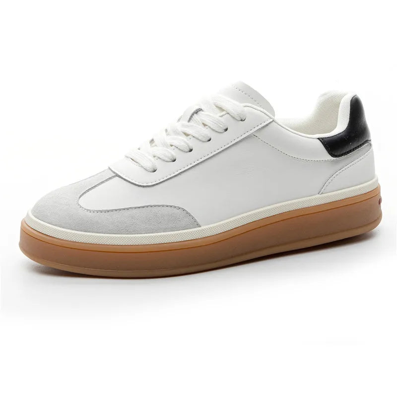 MORAZORA Women's Genuine Leather Platform Sneakers