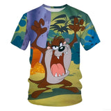 3D Anime Animal Print T-Shirt