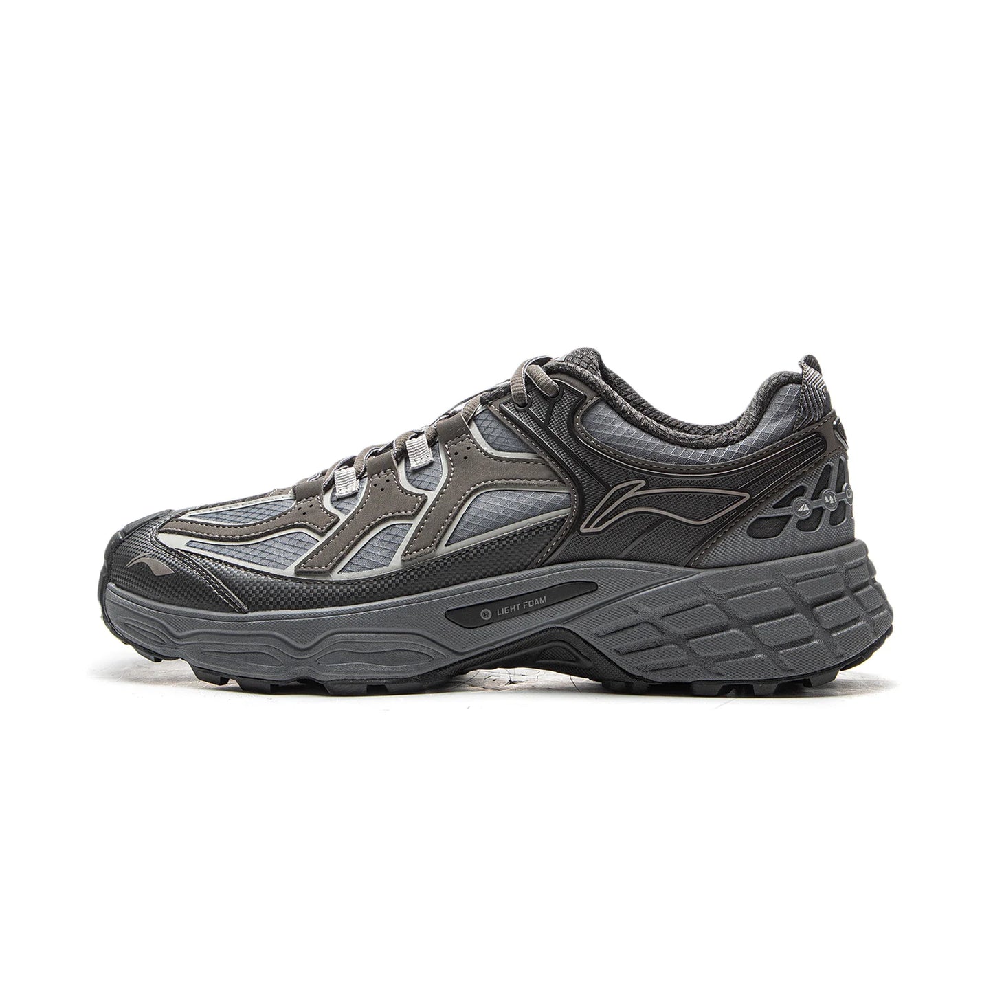 Li-Ning Unisex CLY SHADE Outdoor Hiking Shoes LIGHT FOAM Cushioning Soft Reflective LiNing Casual Sneakers AHTV033