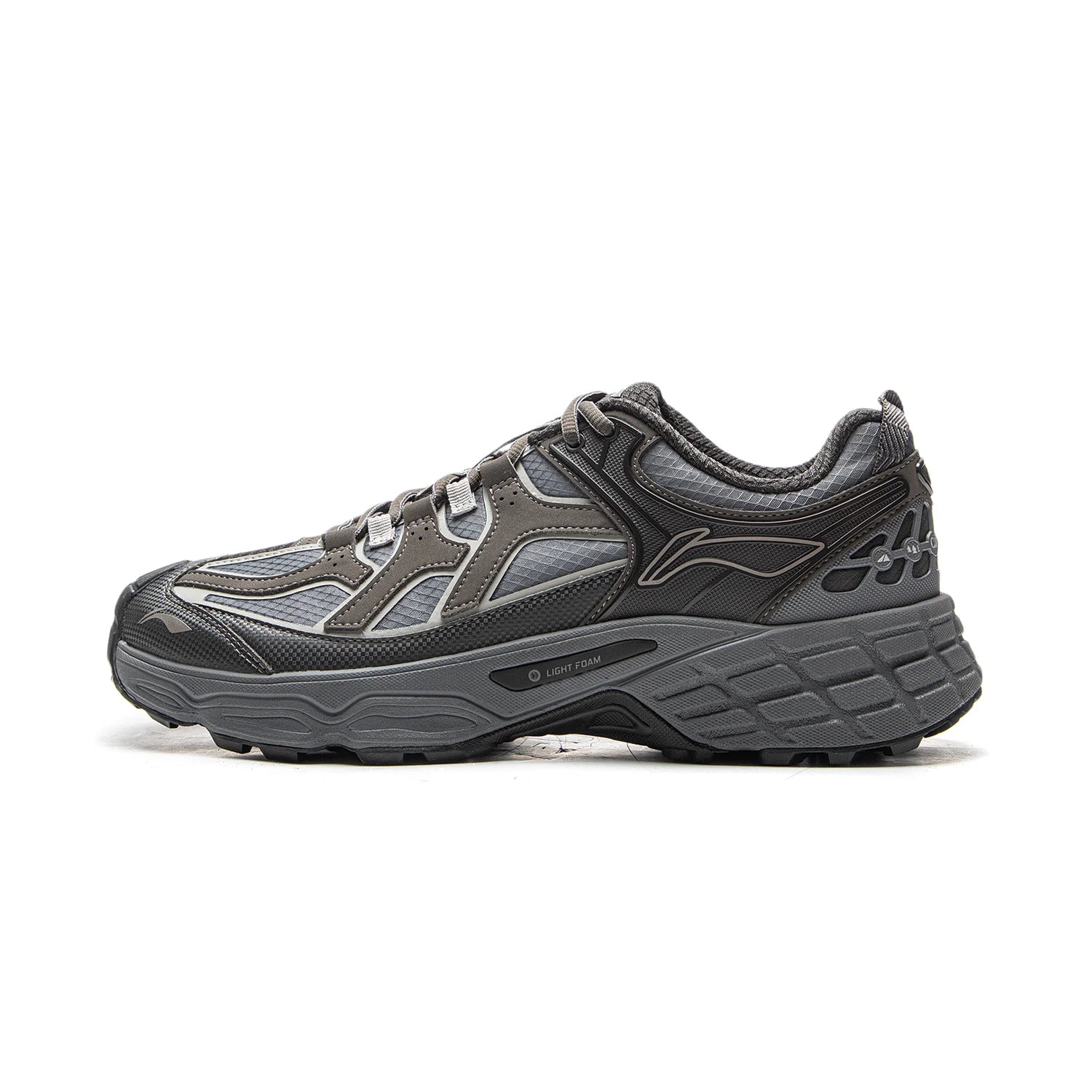 Li-Ning Unisex CLY SHADE Outdoor Hiking Shoes LIGHT FOAM Cushioning Soft Reflective LiNing Casual Sneakers AHTV033
