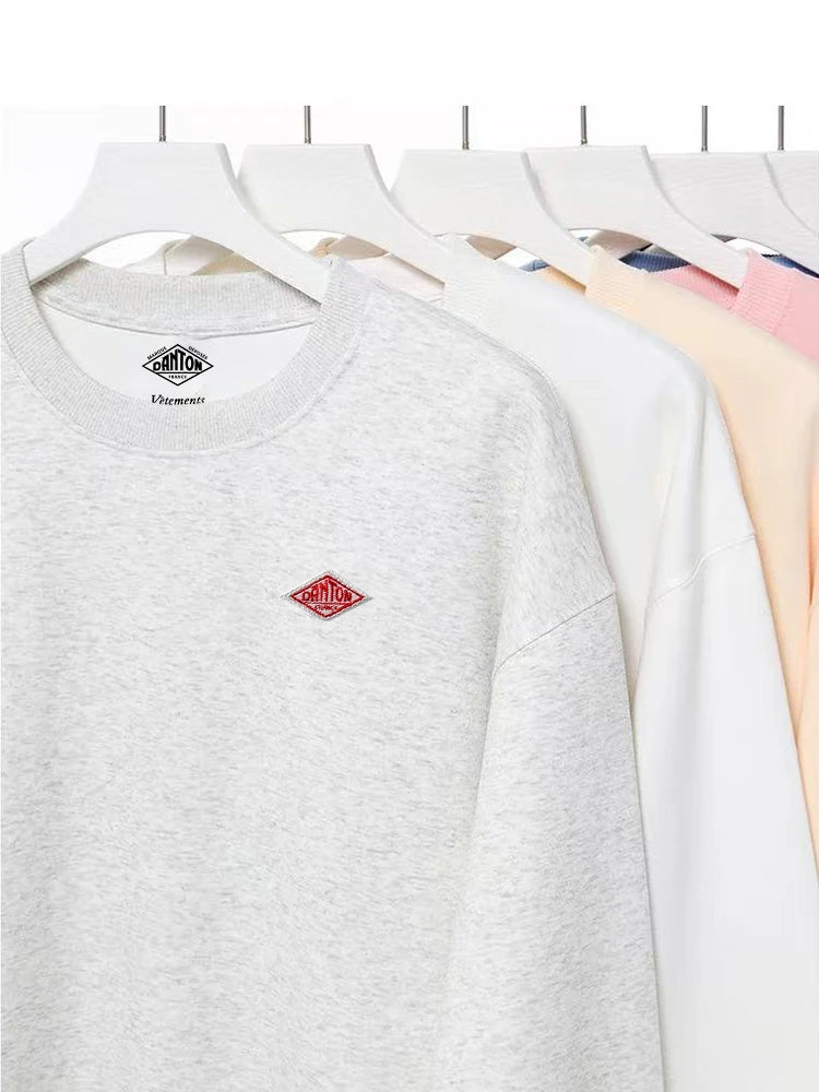 Minimalist Embroidery Autumn Hoodie