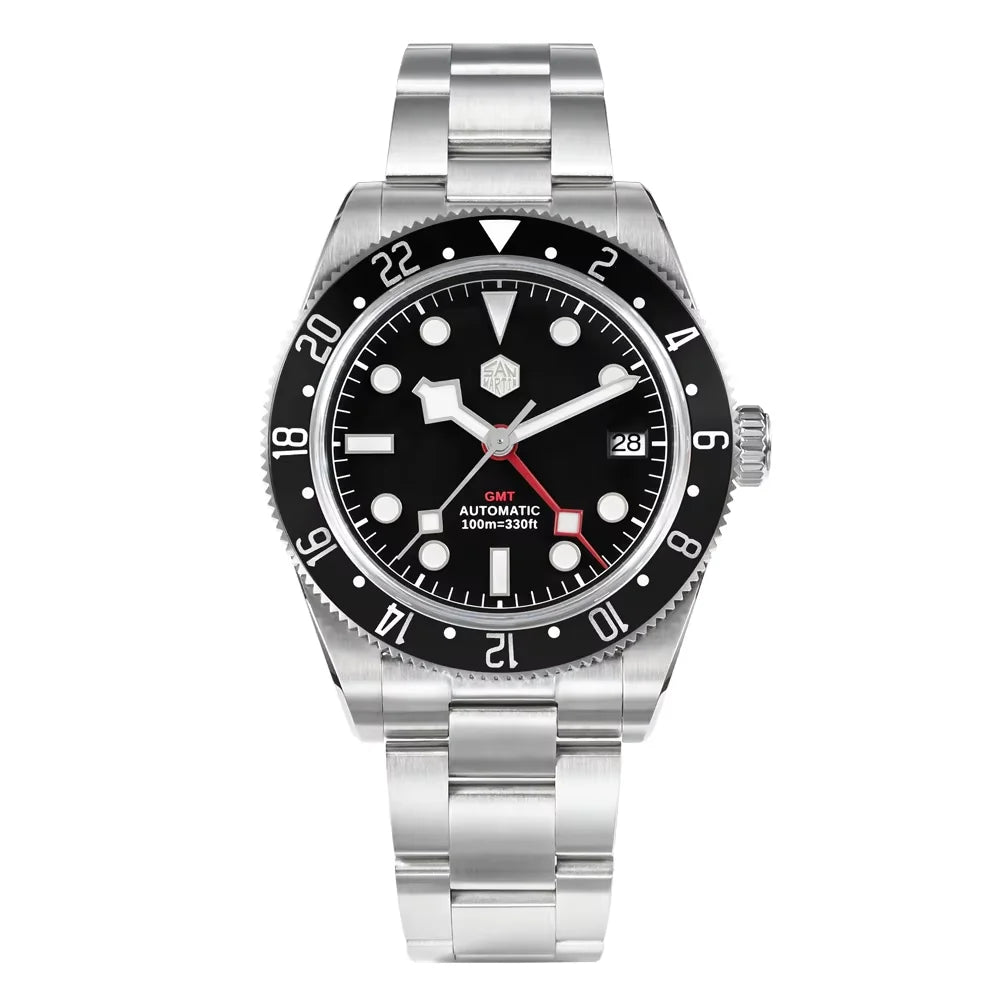 San Martin 39mm NH34 GMT Automatic Watch SN0109