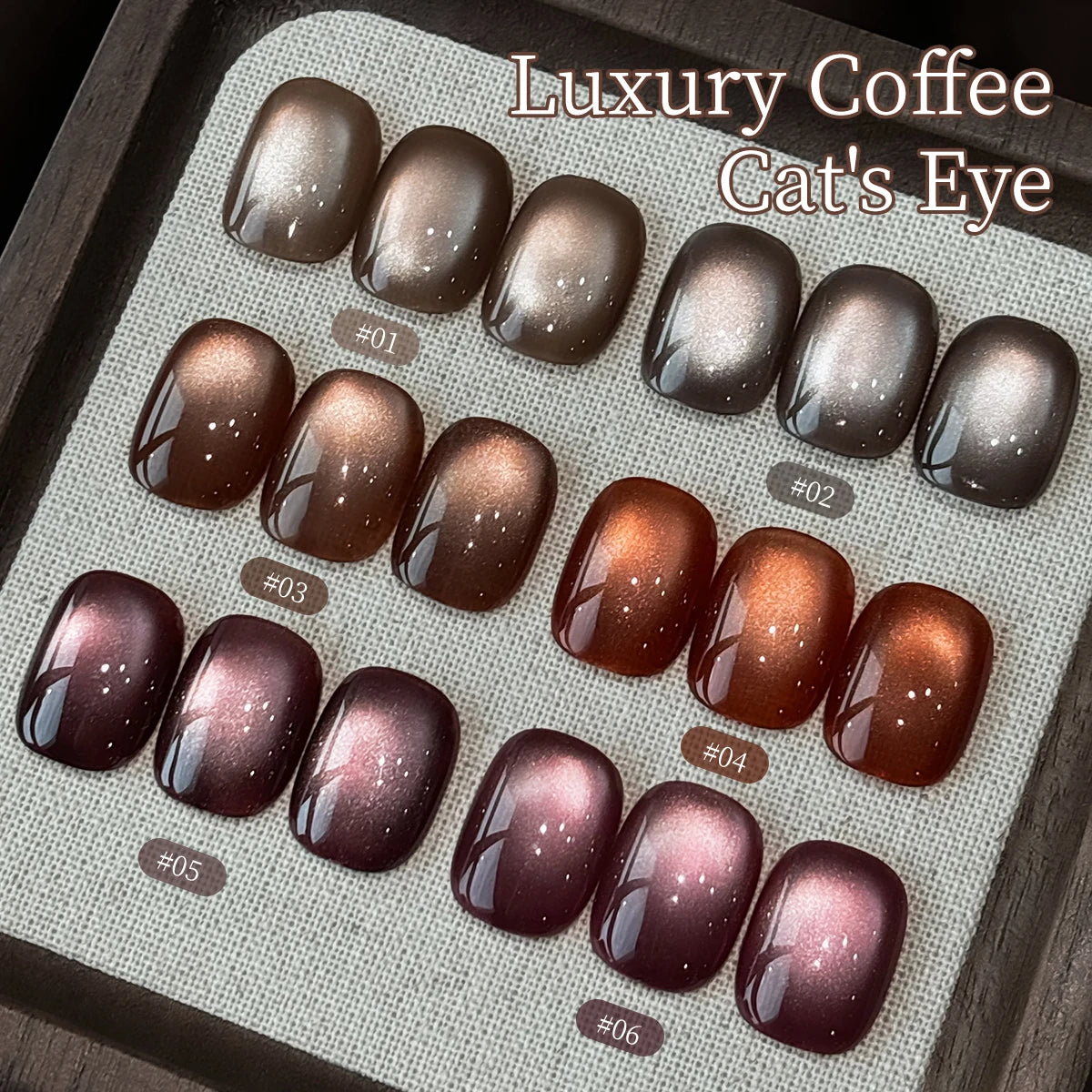 15ml Cat's Eye Nail Gel Polish Set – UV LED Soak-Off