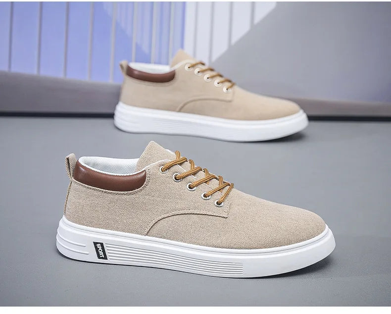 New Breathable Men's Canvas Shoes Student Casual Sports Shoes Trendy Youth Board Shoes