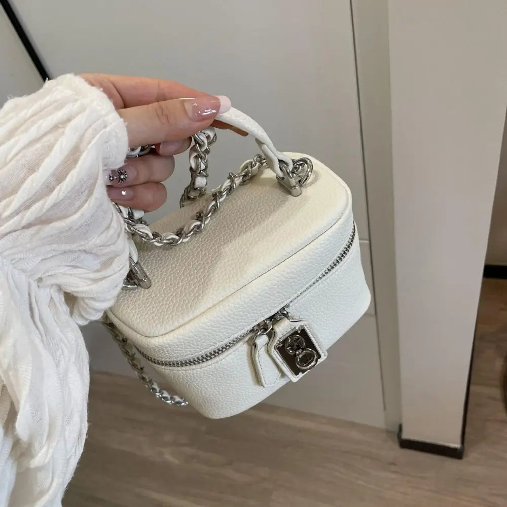 Cute Fashion Female Crossbody Bags PU Square Shoulder Bag Chain Handbags Mobile Phone Bag for Women