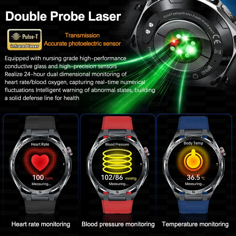 AI ECG Smart Watch | Nursing-Grade Health Monitor 2026