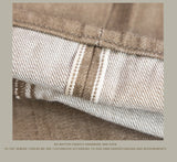 Red Tornado American Jeans Men's Retro 18oz Loose Straight Brown Selvedge Denim Jeans 634 Version