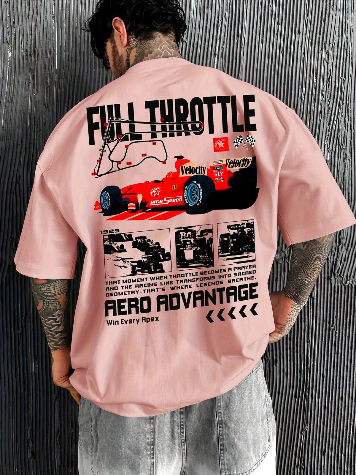 Unisex Formula Racing Cotton T-Shirt | Loose Fit