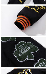 Retro Embroidery Varsity Jacket