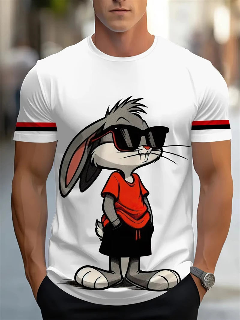 Men’s Rabbit Graphic Streetwear Tee