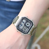 Casio AE1200WHD-1A Men’s Digital Sport Watch – Silver Stainless Steel