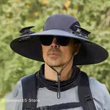 Solar-Powered Cooling Bucket Hat | UPF 50+ Wide Brim