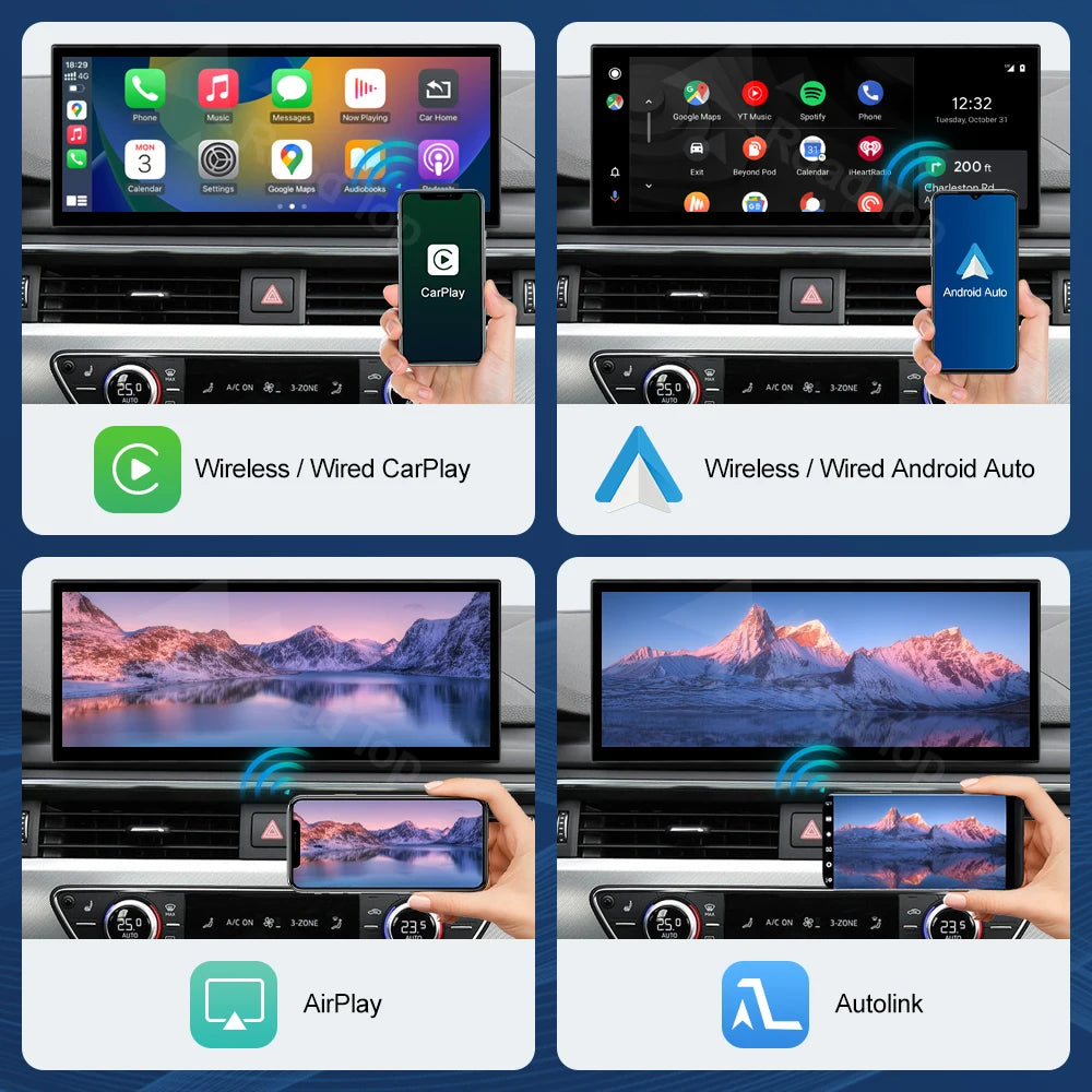 12.3" Audi A4/A5/S4/S5 Multimedia Touch Screen – Wireless CarPlay & Android Auto
