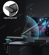 Professional Studio Low Profile Mic Arm with Extended Riser Cable Management Adjustable Microphone Stand for SM7B MV7 AM8 K688
