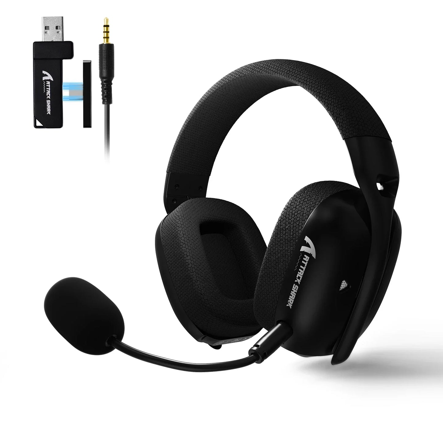 ATTACK SHARK L80PRO Wireless Gaming Headset Tri-Mode 2.4G Bluetooth Wired Ultra-Light Low Latency Noise Cancelling with Mic