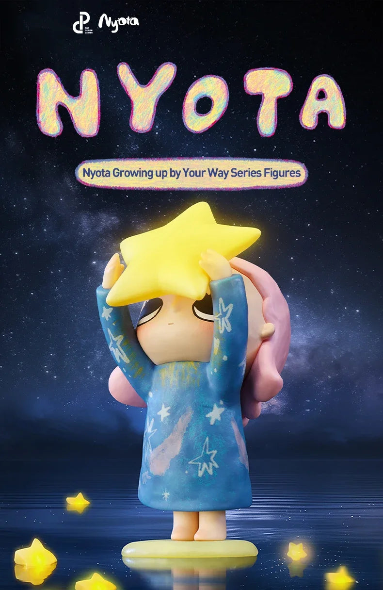 POP MART Nyota Growing Up By Your Way Series Blind Box Guess Bag Mystery Box Toys Doll Cute Anime Figure Desktop Ornaments