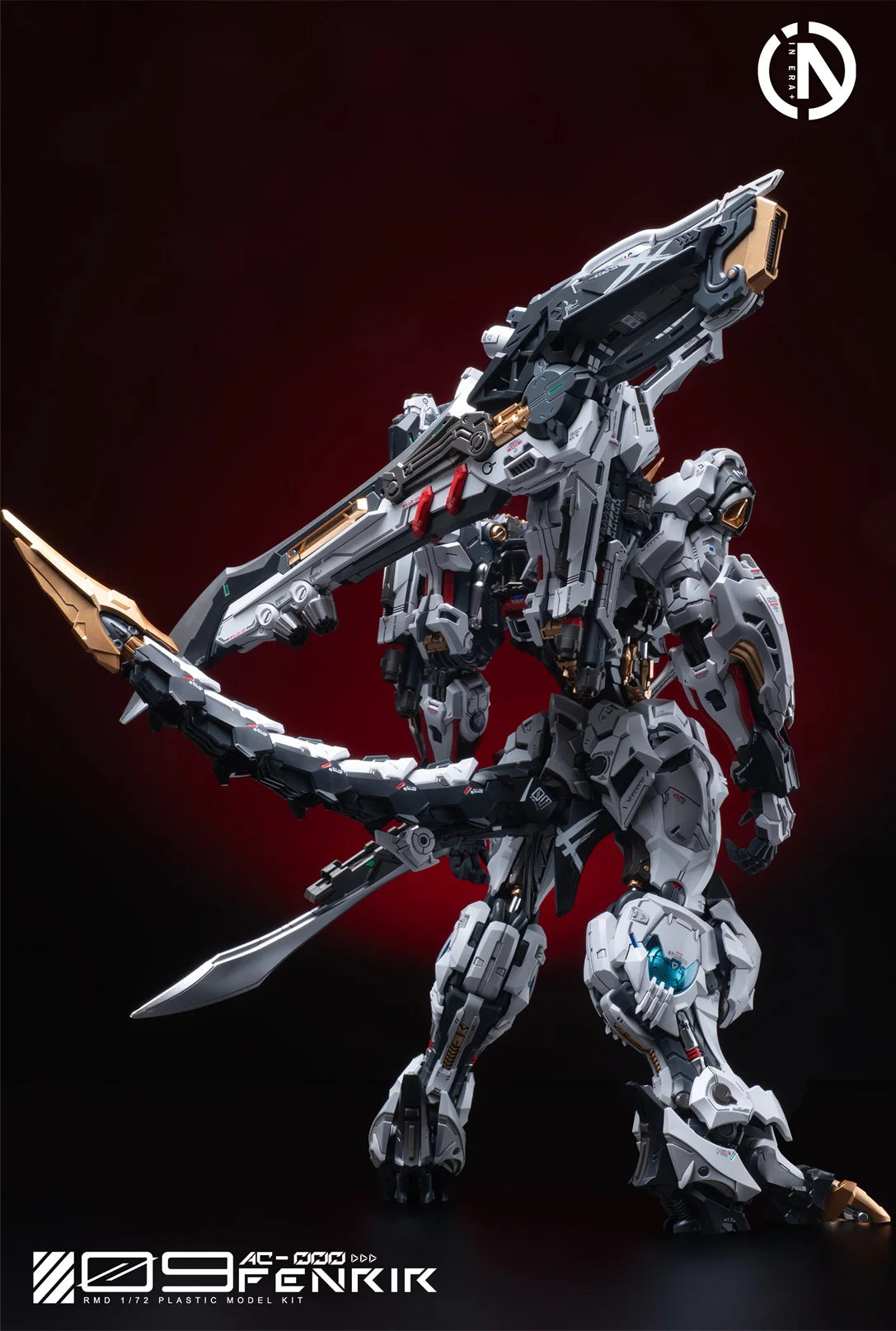 New In Stock IN ERA+ FNR-09 FENRIR Assembling Model Mecha Toys  Infinite Dimension RMD 1/72 PLASTIC MODEL KIT Wolf king