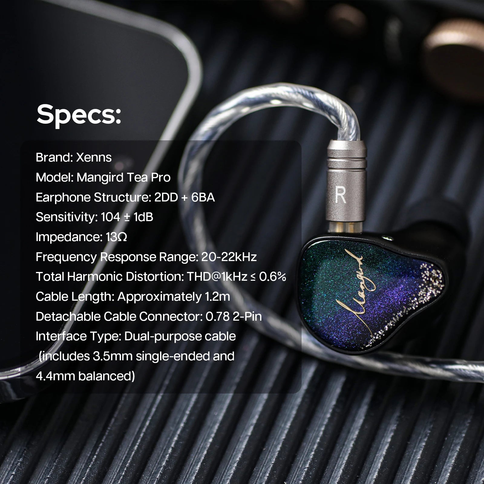 Xenns Mangird Tea Pro 2024 — 8-Driver Hybrid IEM