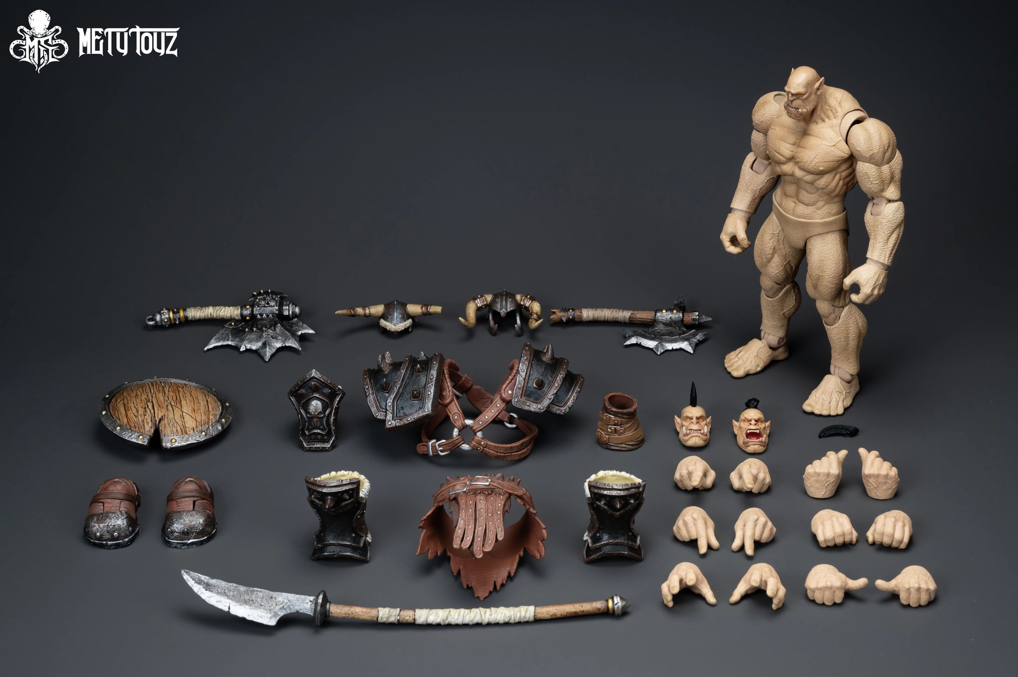 Metytoyz Limited Adventurer World Orc Ork Captain Kagas Bounty Hunter Bloody Hands Morlock Soldier Action Figure Special Edition