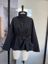 Urban Stand-Collar Woolen Coat