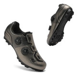 2026 MTB Cycling Sneaker Men A5 Leather Self-Locking Cleat Spd Road Bike Shoes Women Flat Trail Train Mountain Bicycle Shoes