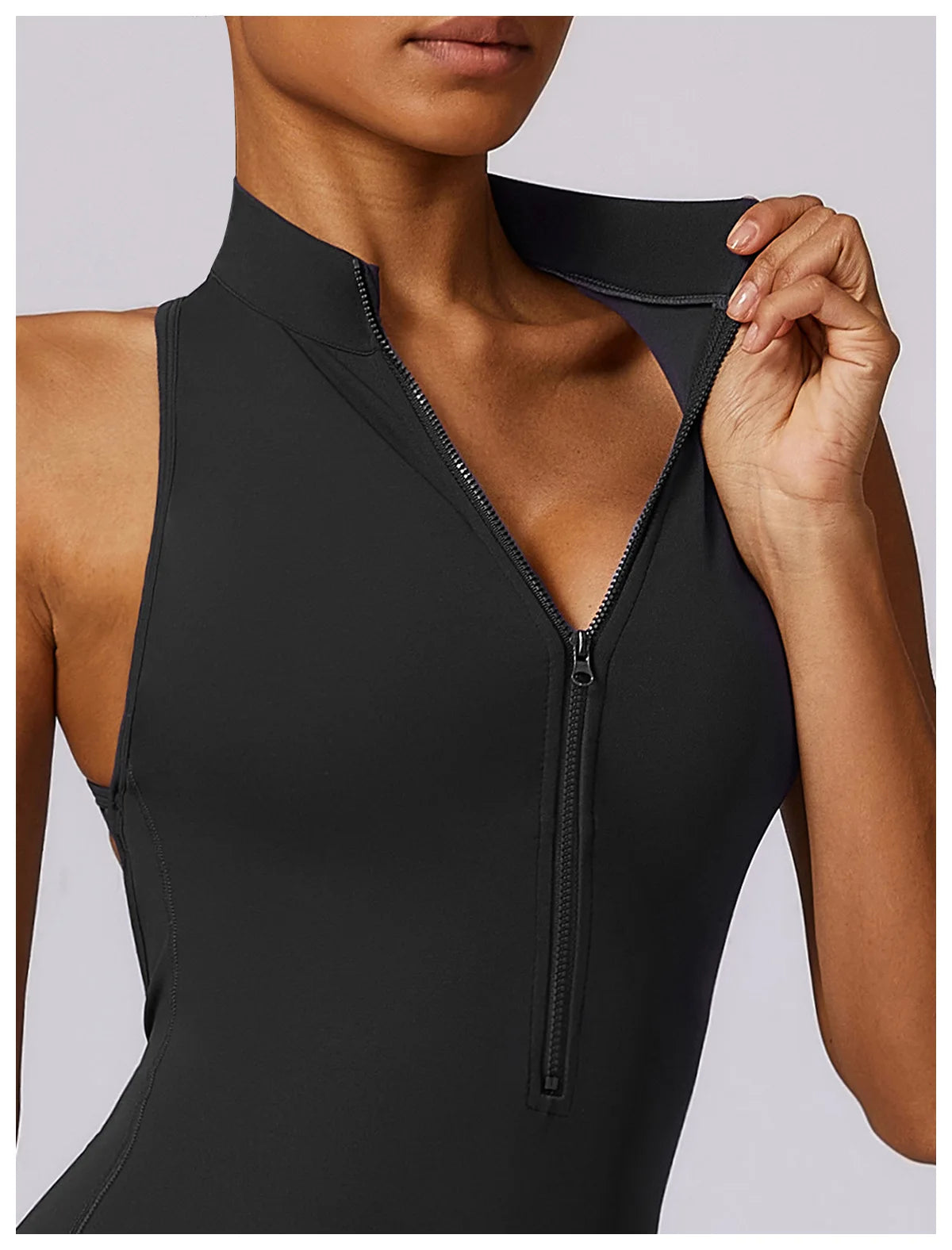 V-Back Athletic Yoga Jumpsuit